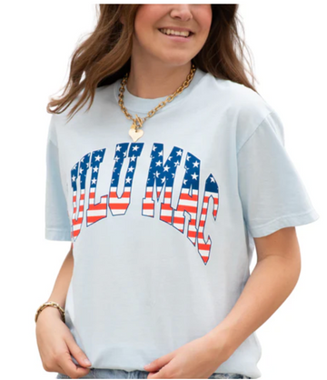 LuLu Mac Stars & Stripes T-Shirt - Chambray