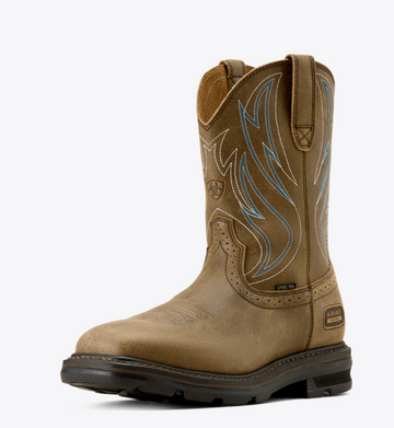 Ariat MNS Sierra Shock Shield Wide Square Toe Steel Toe Work Boot #10077013