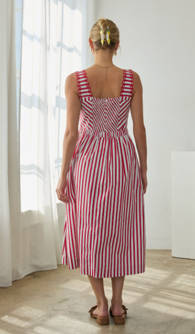 The Striped Detailed Dress
