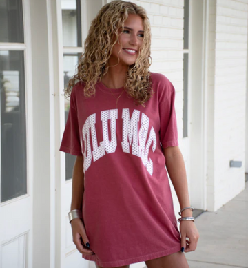 LuLu Mac Polka Dot T-Shirt - Crimson