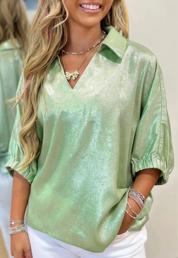 Gorgeous Metallic Blouse