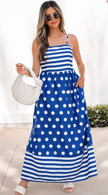 Stripes and Dots Summer Dress