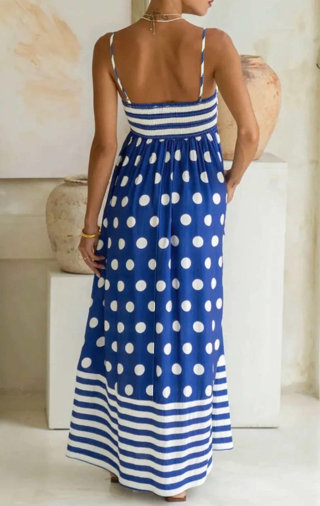 Stripes and Dots Summer Dress