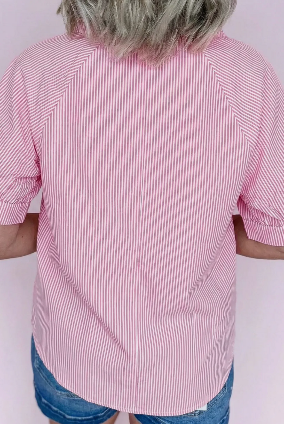 Charming Pink Striped Top