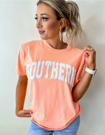 Southern Neon Cantaloupe Graphic Tee