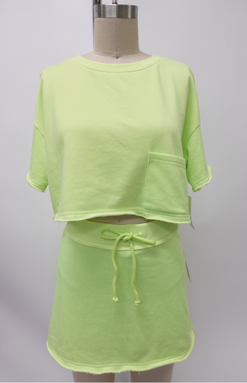 Nora Crop Top and Skort Set