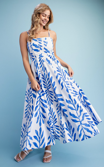 Leaf Printed Dress