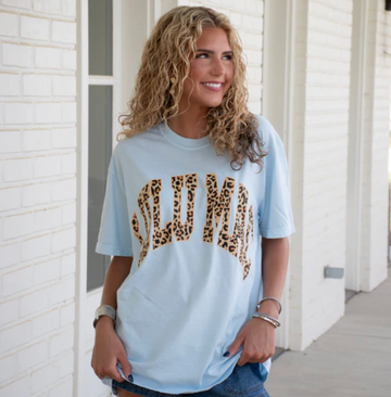 LuLu Mac Leopard T-Shirt - Chambray