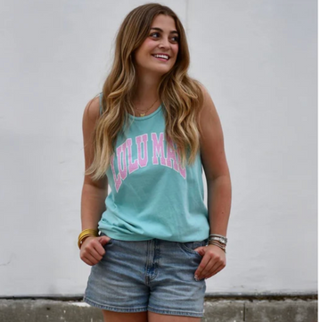 LuLu Mac Polka Dot Tank - Chalky Mint