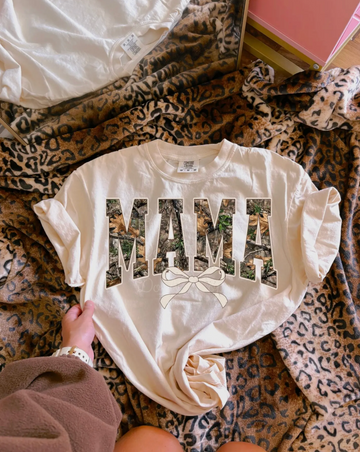 Camo Mama Bow Tee