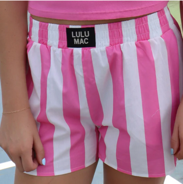 LuLu Mac Darby Boxer Shorts - Bubblegum