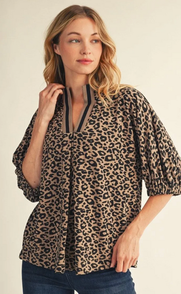 Fall Into Me Leopard Top