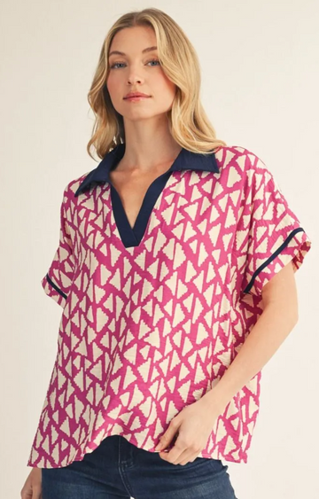 Beautiful Geo Printed Top