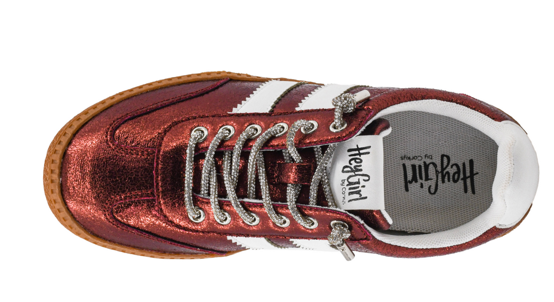 Corky's | Heads Up | Burgundy Metallic
