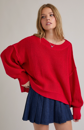 Red Pullover Sweater