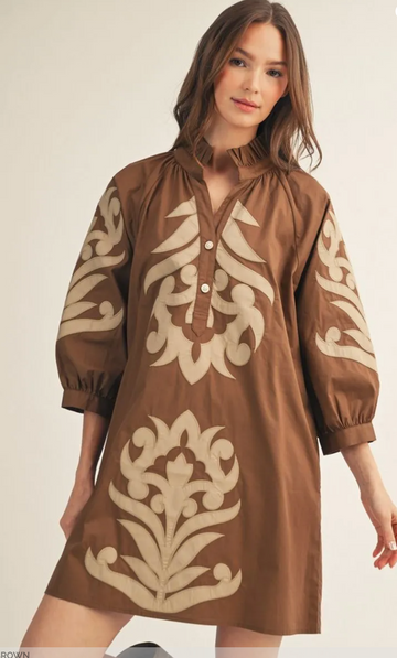 The Fall Applique Dress