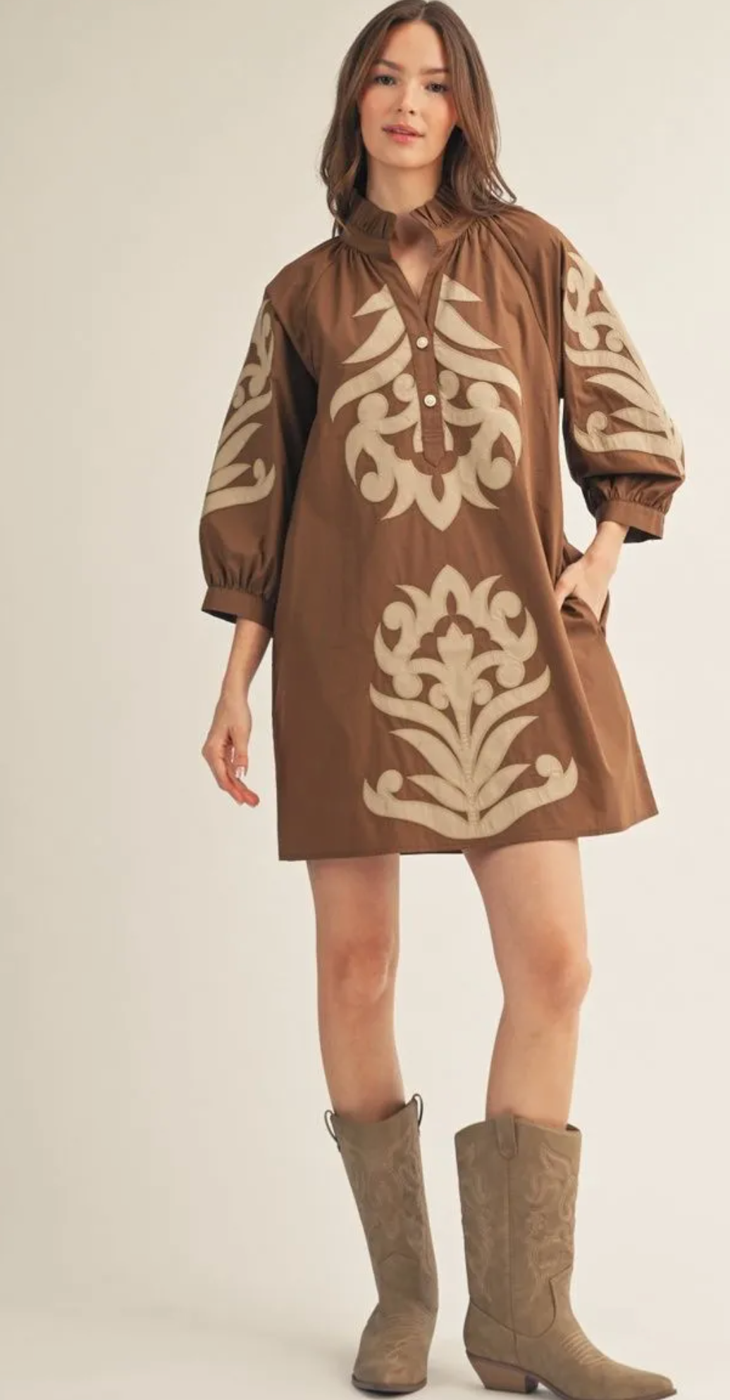 The Fall Applique Dress