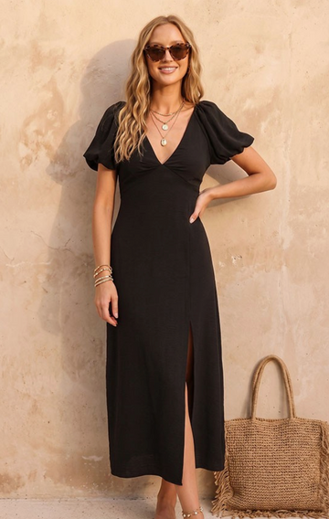 Elegant Striking Black Dress