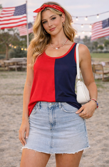 Game Day Colorblock Top