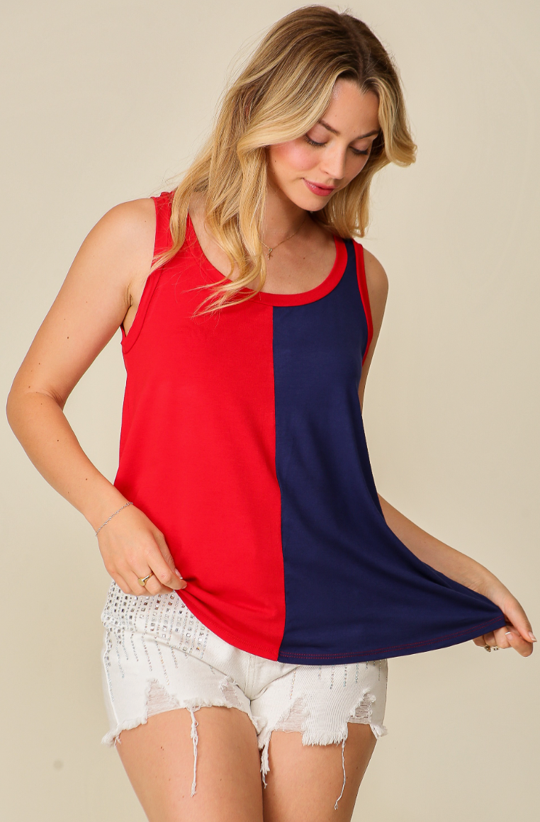 Game Day Colorblock Top