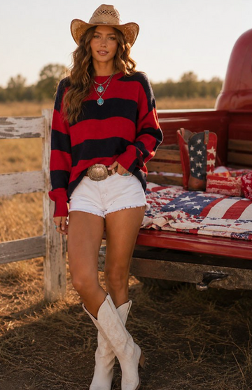 Everyday Striped Game Day Sweater