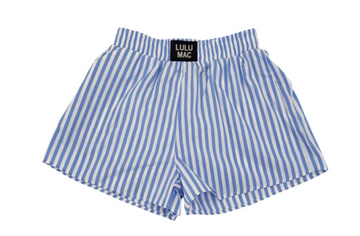 LuLu Mac Striped Boxer Shorts - Lt Blue