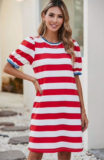 Feeling The Striped Dress