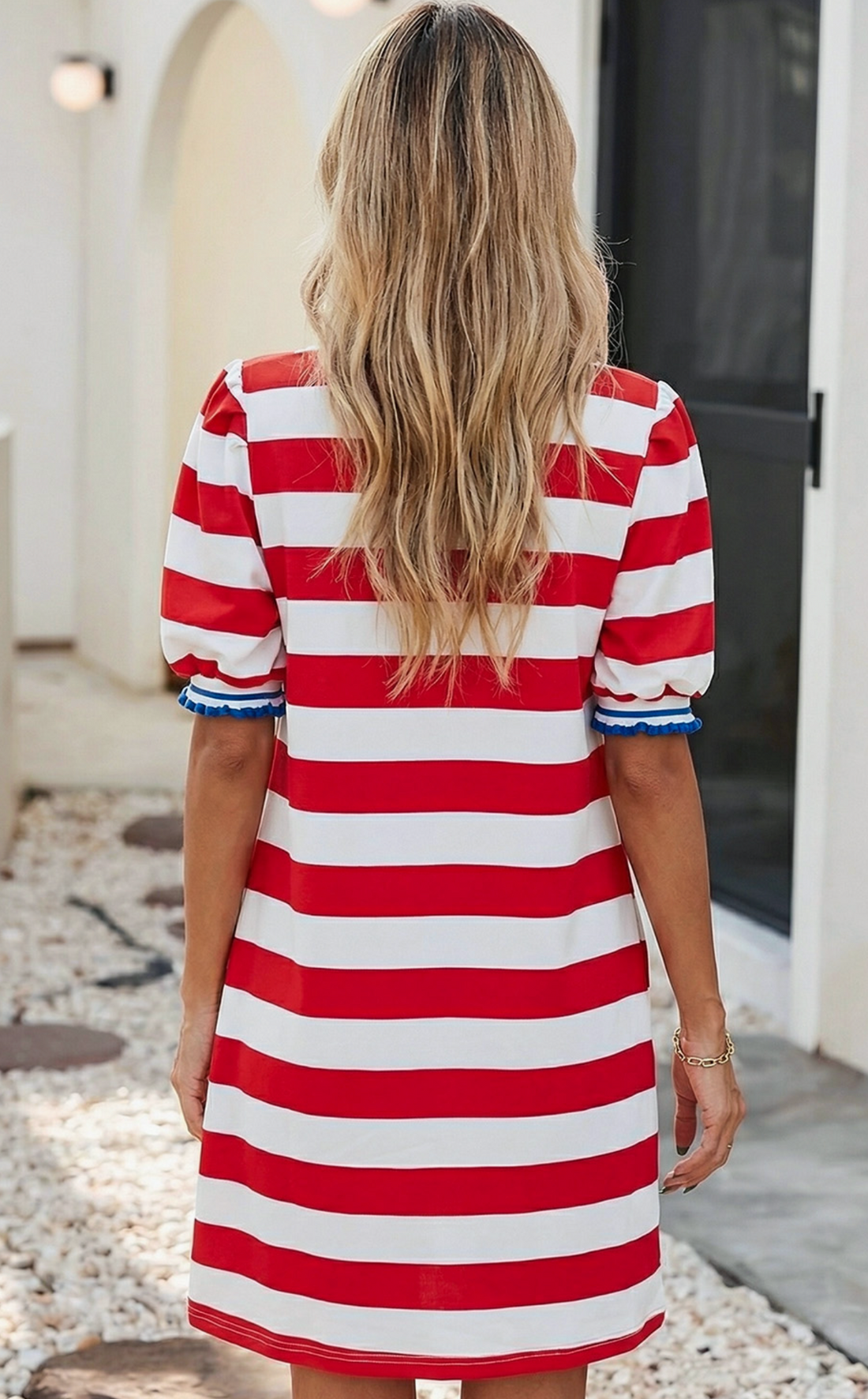 Feeling The Striped Dress