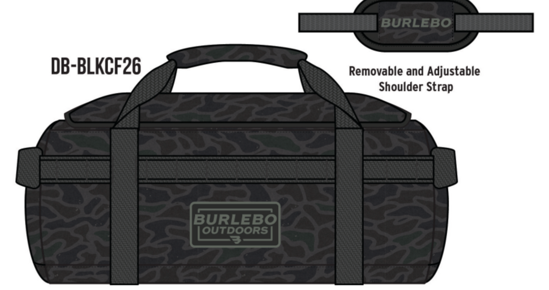 BURLEBO Duffle - Black Camo