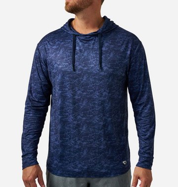 Performance Hoodie - Marsh Camo - Navy