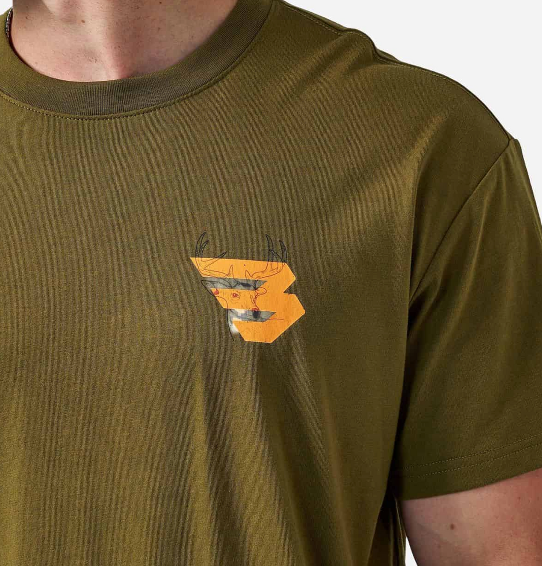 Short Sleeve Tee - Deer Flying B Logo T-Shirt