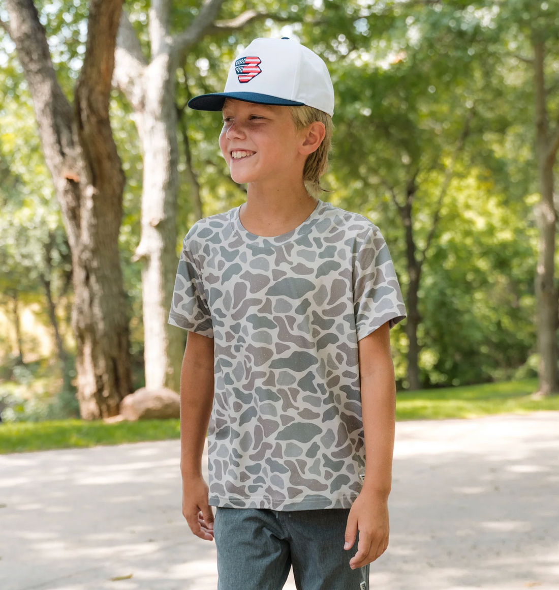 Youth Go To Tee - Classic Deer Camo