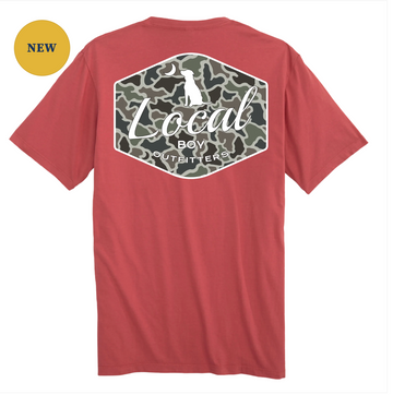 Youth Dog & Moon Camo Badge T-Shirt