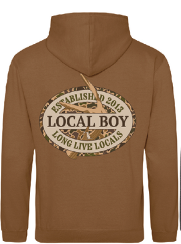 Youth Hoodie Old School Antler Oval