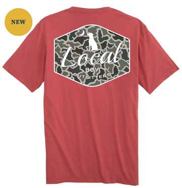 Dog & Moon Camo Badge T-Shirt