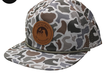 Leather Patch Perforated Low Profile Rope Hat
