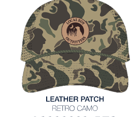 Leather Patch Perf Rope Hat