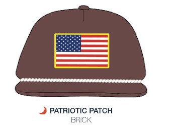 Patriot Patch High Crown Rope Hat