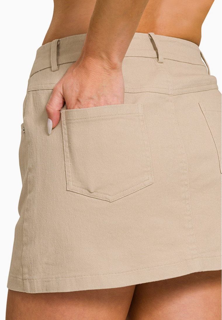 The Perfect Khaki Skort