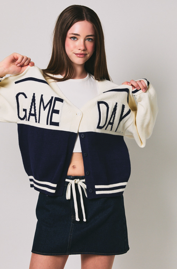 Game Day Graphic Cardigan