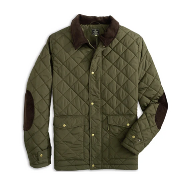 Evans Quilted Jacket: Olive
