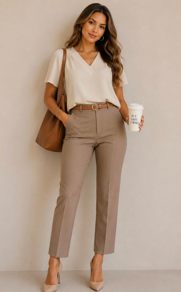 Effortless Grace V-Neck Blouse