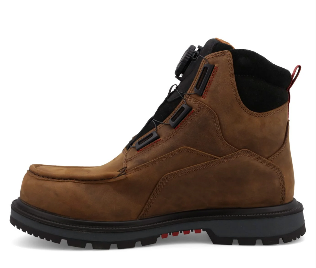 Twisted X Men's Brown & Black 6" Waterproof Nano Toe Quick Draw Work Boots MDANW02