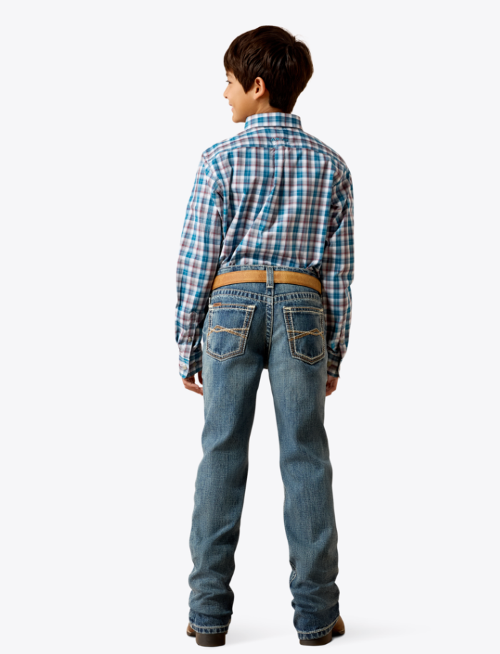 Boy's B4 Relaxed Jonathan Boot Cut Jeans #10079866