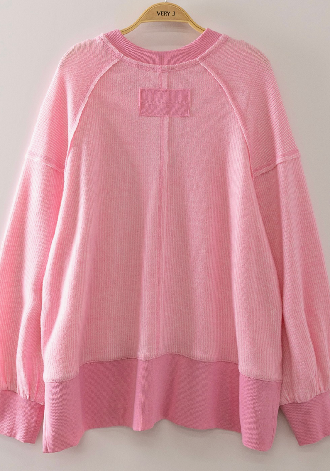 Pink Vintage Thermal Sweater