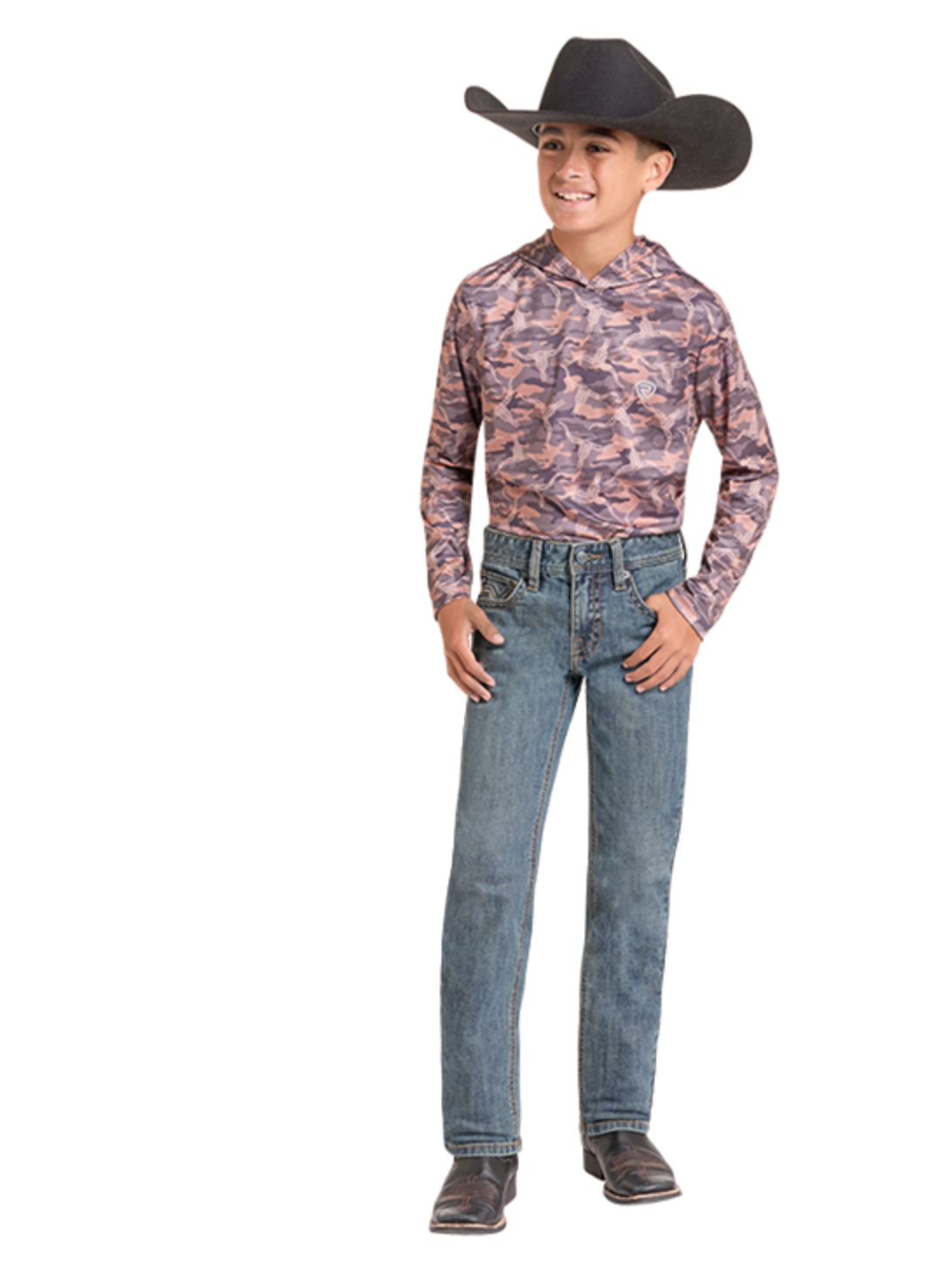 Boys Ladder Stitch Revolver Jeans