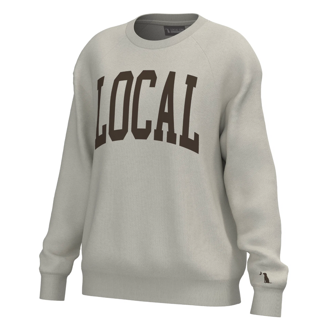 Local Girl Crescent Crew - Light Sand