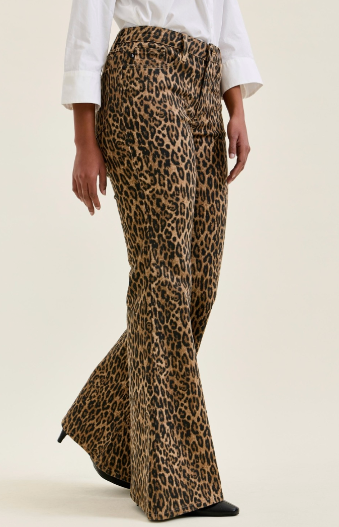 Mr Jaqueline Flare Print Leopard Luxe Jean
