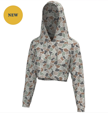 Local Girl Velvet Fleece Cropped Hoodie