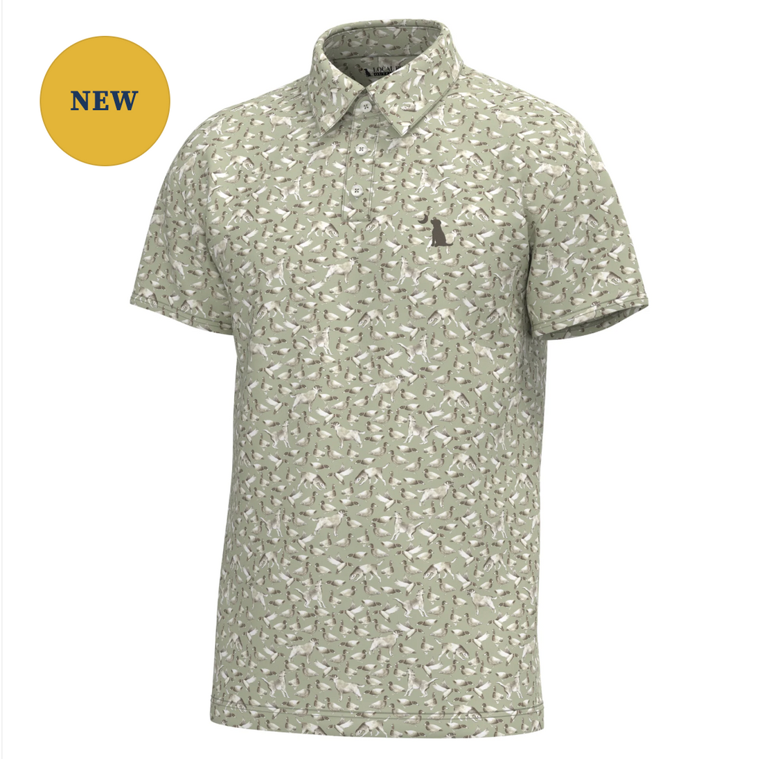 Dirty Myrtle Polo - Green Duck Dog